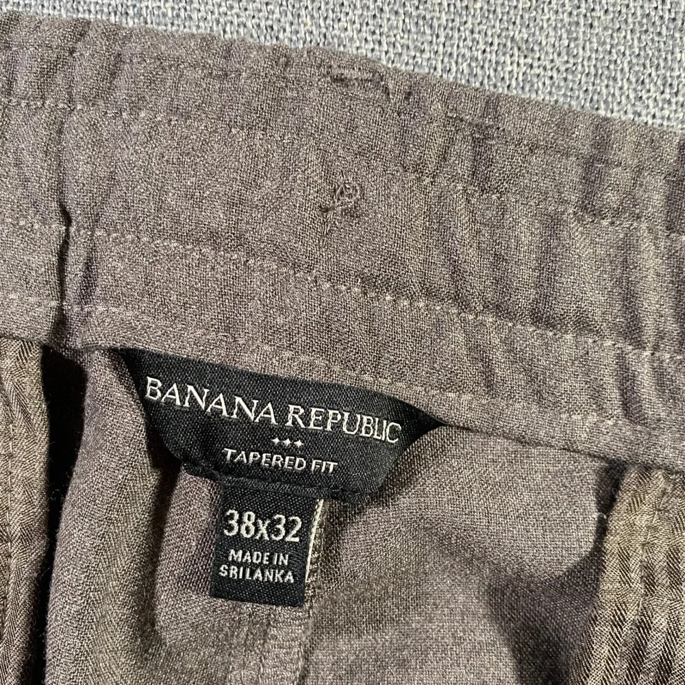 Banana‎ Republic Tapered Fit Mens Pants 38x32 Drawstring Waist Dress Casual